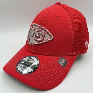 Kansas City Chiefs New Era Hat 39THIRTY Adult Medium Large NFL Stretch Fit NEW